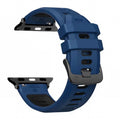 Rugged Sport Apple Watch Band – Deep Midnight Blue & Black 49/46/45/44/42mm