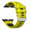 Rugged Sport Apple Watch Band – Electric Lime Green & Black 49/46/45/44/42mm