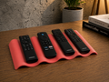 Minimalist 4-Slot Remote Control Holder